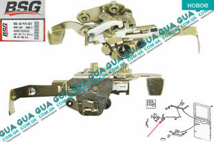 Замок двери передней / задней правой механический (  механизм  замка внутренний )   