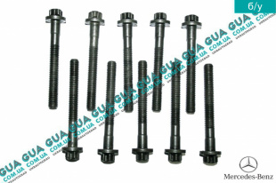 Болт / винт головки блока цилидров / ГБЦ - внешний torx ( M12x1.75, длина 102 ) 1шт Mercedes / МЕРСЕДЕС E-CLASS 1995- / Е-КЛАСС E200 CDI (2148 куб.см.)