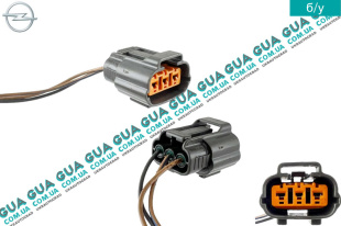 Фишка / разьем с проводами  датчика положения коленвала   