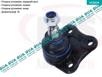 Шаровая опора нижняя правая Seat / СЕАТ LEON 1999-2006 1.6 16V (1595 куб.см.)