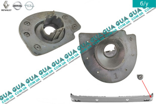 Кронштейн датчика контролю парковки в задний бампер / парктроника ( №1 справа )   