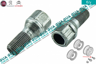 Болт / винт крепления колеса ( M12x1.25x18x47 mm ) 1 шт.   