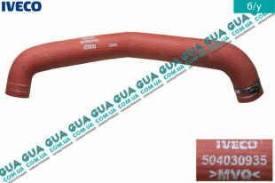 Патрубок интеркулера от турбины к интеркулеру ( Красный )   