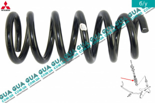 Пружина передняя D 17мм Mitsubishi / МИТСУБИСИ PAJERO IV 2006- / ПАДЖЕРО 4 06- 3.2DI-D (3200 куб.см.)