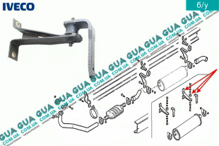 Кронштейн крепления глушителя / выхлопной трубы   