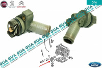 Термостат маленький системы охлаждения ( масляного радиатора / корпуса водяного насоса / помпи )