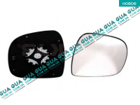 Вкладыш зеркала заднего вида правый с подогревом (асф) 2010-