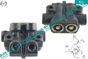 Переходник тормозной трубки Mazda / МАЗДА 323 F 1998-2004 1.4 (1324 куб.см.)