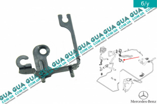 Кронштейн електромагнитный клапан печки ( отопителя ) на два выхода   