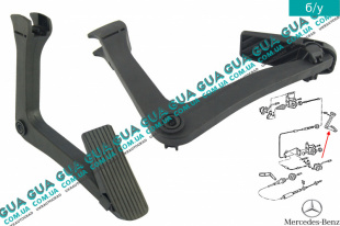 Педаль газа  Mercedes / МЕРСЕДЕС T2/L 1970-1988 / Т2/Л 70-88 LN1 809 DK (3972 куб. см.)