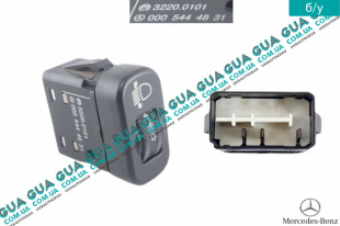 Кнопка / регулятор корректора фар   