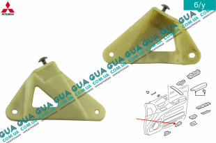 Кронштейн обшивки передней левой двери ( карты, панели )   
