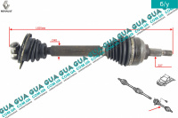 Полуось левая 27 ( привод в зборе с шрусами без АБС / ABS )
