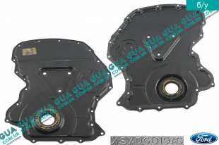 Крышка двигателя / защита цепи привода ГРМ передняя Ford / ФОРД MONDEO III 2001-2007 / МОНДЕО 3 2.2TDCI (2198 куб.см.)
