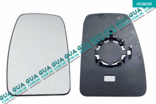 Вкладыш зеркала заднего вида левый без подогрева ( выпукл. )   