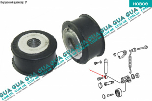 Втулка амортизатора натяжителя ремня генератора нижняя   
