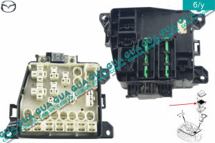 Блок предохранителей Mazda / МАЗДА 323 F 1998-2004 1.8 16V (1840 куб.см. ) 