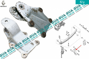 Кронштейн передний крепления задней рессоры Renault / РЕНО MASCOTT 2004-2010 / МАСКОТ 04-10 3.0TDI (2953 куб.см.)