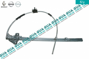 Стеклоподъемник механический левый   