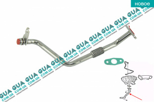 Трубка обратки масла с турбины ( слива масла ) 11-16 Ford / ФОРД TRANSIT TOURNEO 2006- / ТРАНЗИТ ТОРНЭО 06- 2.2TDCI (2198 куб.см.)