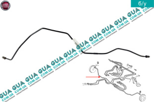 Трубка тормозная задняя правая   