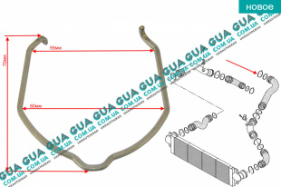 Стопор / фиксатор патрубка интеркулера ( удерживающая пружина / скоба ) 1ШТ   