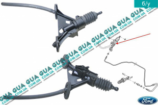 Главный цилиндр сцепления Ford / ФОРД TRANSIT 2006- / ТРАНЗИТ 06- 2.2TDCI (2198 куб.см.)