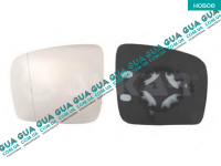 Вкладыш зеркала заднего вида правый без подогрева (выпукл.) VW / ВОЛЬКС ВАГЕН TRANSPORTER V 2003- / ТРАНСПОРТЕР 5 03- 2.0TDI (1968 куб.см.)