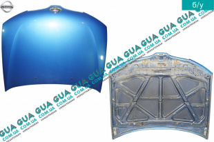 Капот Nissan / НИССАН ALMERA N16 / АЛЬМЭРА Н16 2.2 DCI ( 2184 куб.см.)