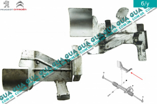 Термозащита / термозащитный экран рулевой  рейки Peugeot / ПЕЖО PARTNER M59 2003-2008 / ПАРТНЕР М59 03-08 1.9D (1868 куб.см.)