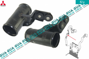 Патрубок интеркулера ( от турбины к радиатору ) Mitsubishi / МИТСУБИСИ PAJERO IV 2006- / ПАДЖЕРО 4 06- 3.2DI-D (3200 куб.см.)