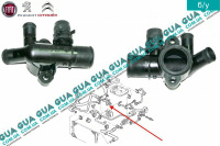 Фланец системы охлаждения ( тройник )