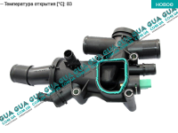 Корпус термостата / термостат / фланец охлаждающей жидкости ( 83 С )