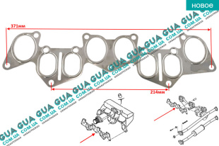 Прокладка выпускного / впускного коллектора XUD7 / XUD9   