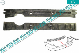 Наполнитель бампер задний ( универсал ) Opel / ОПЕЛЬ ASTRA G 1998-2005 / АСТРА Ж 98-05 1.6 ( 1598 куб.см. )