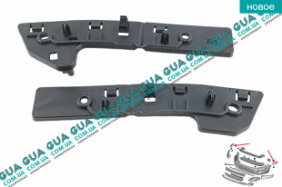 Кронштейн / направляющая переднего бампера ( комплект )   