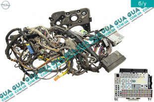 Электропроводка двигателя с блоком предохранителей ( проводка моторная )   