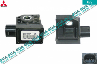 Датчик удара боковой левый ( Сенсор AirBag ) Mitsubishi / МИТСУБИСИ PAJERO IV 2006- / ПАДЖЕРО 4 06- 3.2DI-D (3200 куб.см.)