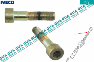 Болт / винт бугеля крепления форсунки M10X1,25X60 мм   