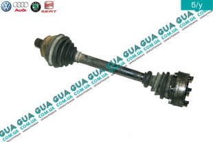  Полуось левая / правая ( привод в зборе с шрусами  без ABS )    