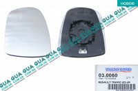 Вкладыш зеркала заднего вида правый с подогревом