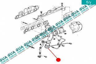 Патрубок / кольцо уплотнительное турбины ( трубка / шланг )   