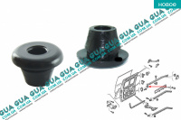 Направляющая втулка нижняя боковой сдвижной / раздвижной двери верхняя на кузове ( гнездо пальца дверки / упор / ограничитель / мама ) 1шт