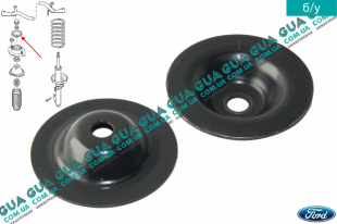 Крепежная пластина передней стойки ( амортизатора ) Ford / ФОРД ESCORT 1995-2002 / ЭСКОРТ 95-02 1.6 16V (1597 куб.см. )