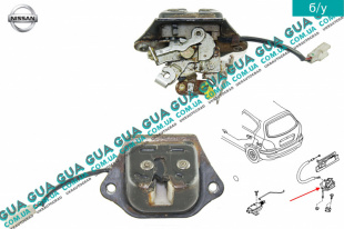 Замок задней двери / ляды Nissan / НИССАН ALMERA N16 / АЛЬМЭРА Н16 2.2 DCI ( 2184 куб.см.)