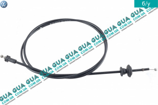 Трос открытия капота L 1667 мм   