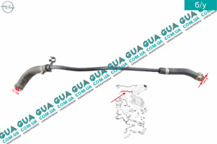 Патрубок / шланг системы охлаждения ( трубка к расширительному бачку )   