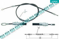 Трос ручного тормоза левый ( однокатковый / задний / RWD ) L1602 / 1398 Ford / ФОРД TRANSIT 2006- / ТРАНЗИТ 06- 2.2TDCI (2198 куб.см.)