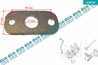 Прокладка трубки слива масла турбины Renault / РЕНО MASCOTT 1999-2004 / МАСКОТ 99-04 2.8 HDI (2800 куб.см.)