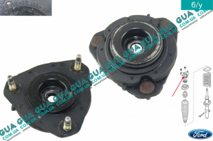 Опора амортизатора / подушка передняя ( проставка пружины верхняя )   